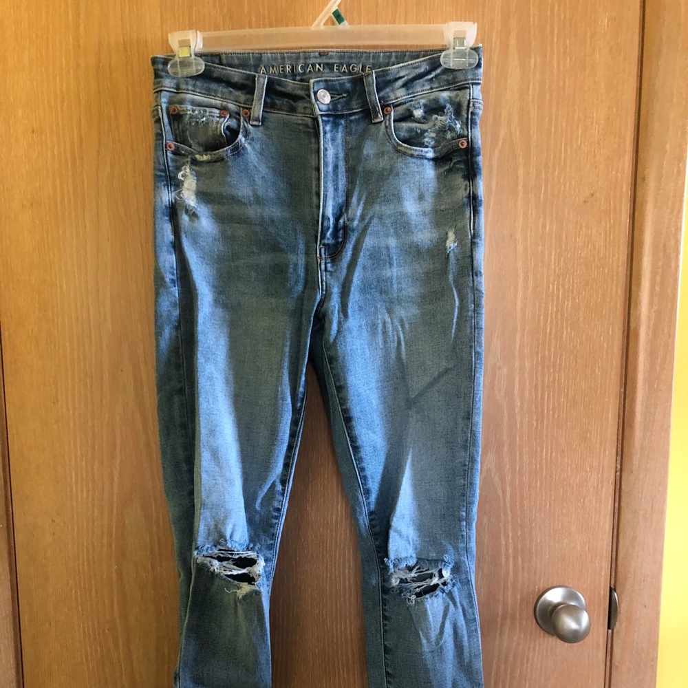 american eagle super hi rise jegging